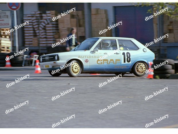 Bergrennen Slalom Köln Großmarkt 1980